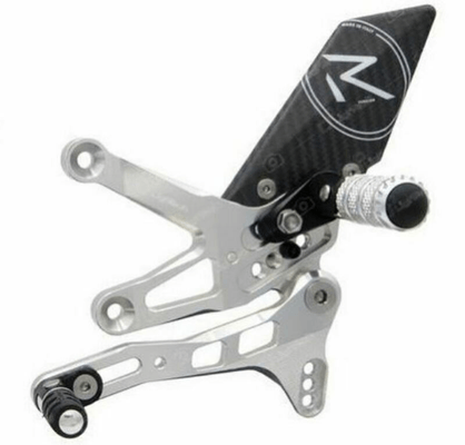 Pièces Quad & Motos - Equipement véhicule - Commande reculées réglables/repliables LIGHTECH Racing sélection standard argent Aprilia Tuono V4