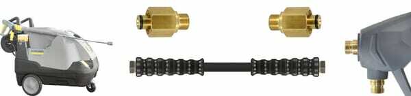 Pièces agricoles - Hydraulique - Adaptateur K-Lock filetage femelle TR22 x filetage mâle 3/8“, laiton