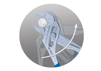 Outils - Outils divers - Pince-clé multiprise push button avec graduation 250mm