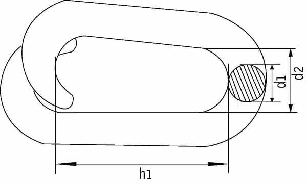 Pièces agricoles - Fasteners - Maillon de sécurité no. 70