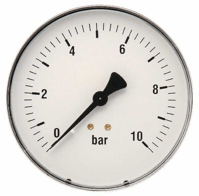 Pièces agricoles - Hydraulique - Manomètre 100Ø 0-10bar ½" arr.