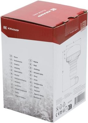 Pièces agricoles - Eclairage - Gyrophare LED, profil bas, 15 W, 12-24 V, verte, montage sur poteau flexible, Ø 86 mm x 138 mm