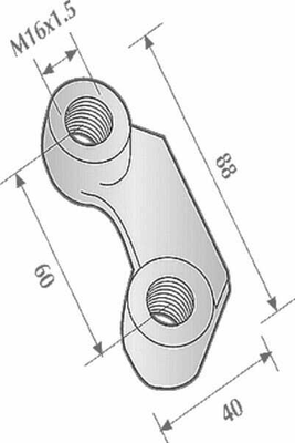 Pièces agricoles - Travail du sol - Plaque de serrage M16 EA 60 p/Maschio
