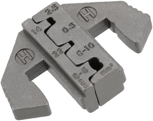 Pièces agricoles - Eclairage - Jeu de matrices de sertissage pour bornes à corps ouvert et D-SUB V3.5 (0,5-10 mm²)