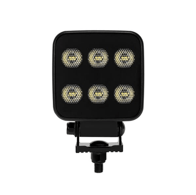 Pièces agricoles - Eclairage - Lampe de travail LED, 60W, 6600lm, carrée, 12/24V, blanche, 92x109,5x51,1mm prise Deutsch, faisceau large, 12LED