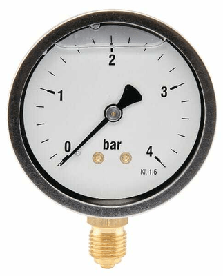 Pièces agricoles - Hydraulique - Manomètre Ø63 0-4bar ¼" inf.