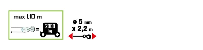Materiels - Treuil - TIRE-FORT 2 TONNES