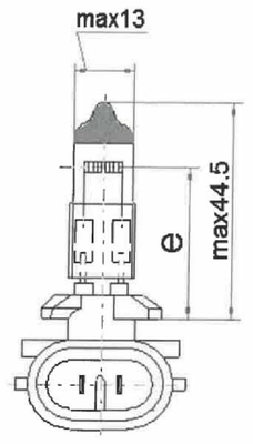 Pièces agricoles - Eclairage - Ampoule 12 V 27 W PGJ13