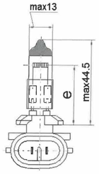 Pièces agricoles - Eclairage - Ampoule 12 V 27 W PGJ13