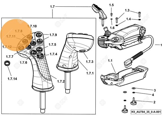 Pièces agricoles - Divers - bouton