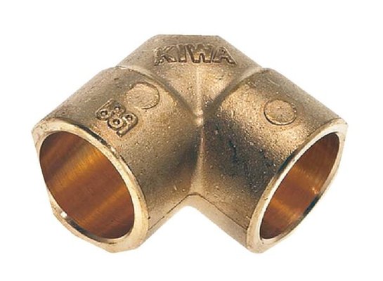 Pièces agricoles - Hydraulique - Coude en laiton 15x15mm