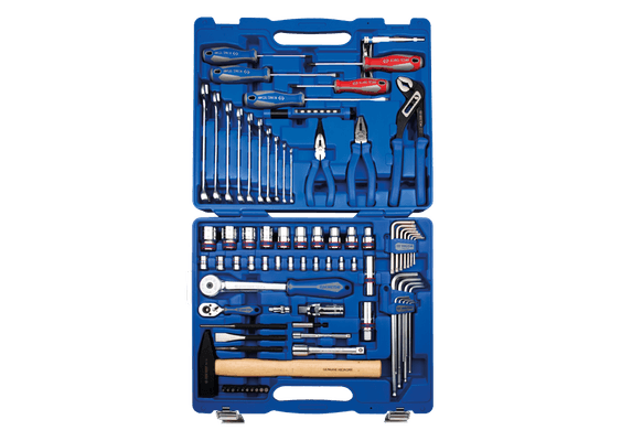 Outils - Outils divers - Coffret de douilles 1/2" 1/4" + accessoires - 81 pièces