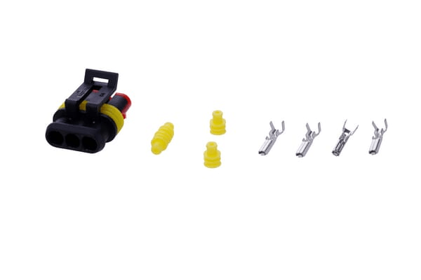 Pièces agricoles - Eclairage - Jeu de connecteurs Superseal 3 fiches femelle