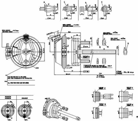 Pièces agricoles - Pièce divers - Vérin à membrane type 9