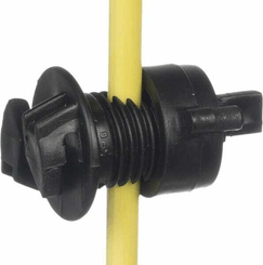 Pièces agricoles - Cloture,Jardin & Sylviculture - Isolateur universel ø4-10 mm noir (20)