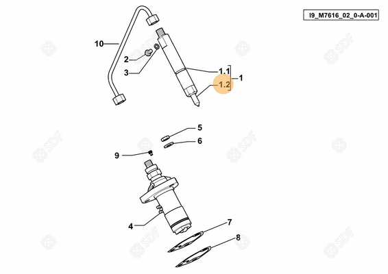 Pièces agricoles - Pieces moteur - PULVERISATEUR