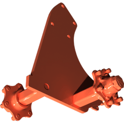 Pièces agricoles - Pièce divers - cadre de roue droite soudé -peint-