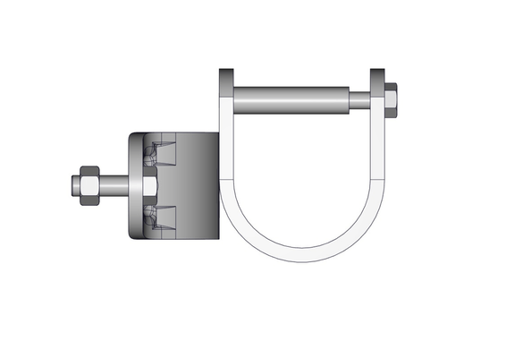 Materiels - Accessoires 0Kg-5Kg - DEMI BRIDE TREFLE D.102MM SUPPORT FRONTAL 76MM