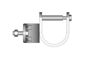 Materiels - Accessoires 0Kg-5Kg - DEMI BRIDE TREFLE D.102MM SUPPORT FRONTAL 76MM