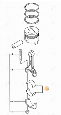 Pièces agricoles - Pieces moteur - DEMI-COUSS.DE BIELLE