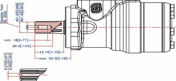 Pièces agricoles - Hydraulique - Moteur Orbit Cardan 1" Z6, WHD