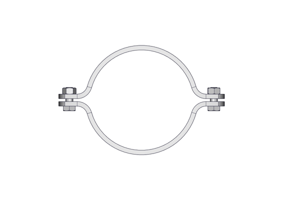 Materiels - Accessoires 0Kg-5Kg - BRIDE DE MAINTIEN D.140MM POUR FOURREAU TREFLE