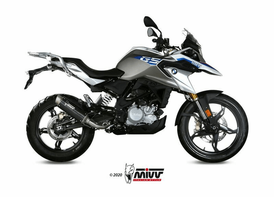 Pièces Quad & Motos - Pièces communes - Silencieux MIVV GP Pro Steel Black/casquette inox BMW G310GS