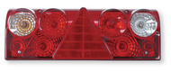 Cabochon droit et gauche feu triangle intégré pour feu 7 fonctions type Europoint II. (par 1)