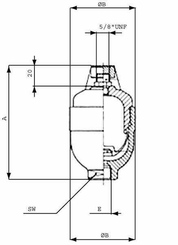 Pièces agricoles - Hydraulique - Accumulateur 0,1L 210 bars