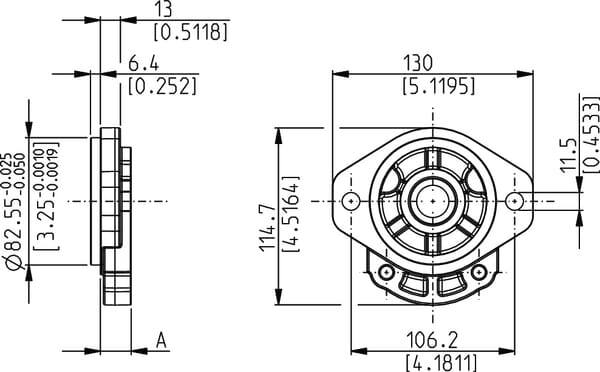 Pièces agricoles - Hydraulique - Bride pour PLP20/ S1-EL(Alu)