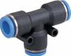 Raccord enfichable en T 8mm