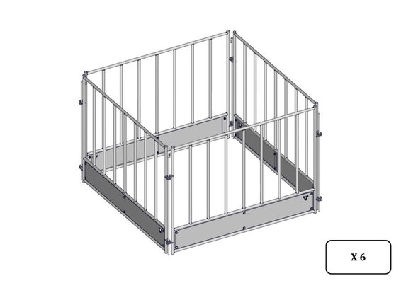 Materiels - Râtelier - PACK DE 6 RATELIER BASIC PETIT BETAIL 1.60x1.60M
