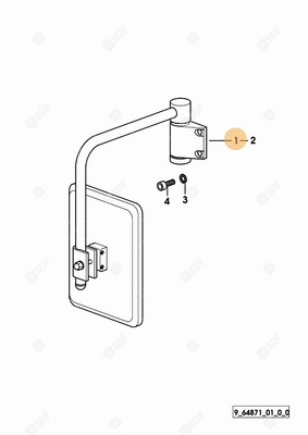 Pièces agricoles - Cabine et structure - RETROVISEUR