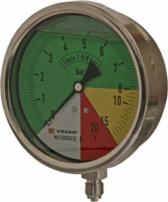 Pièces agricoles - Pièce Pulvérisateur - Manomètre Ø100 mm 0-5-20-25 1/4" BSP raccord vertical