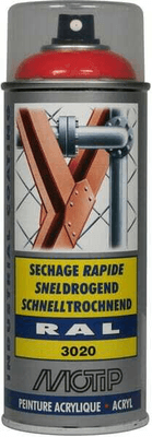 Chimie - Chimie divers - RAL 3020 spray acr. rge traf.