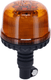 Gyrophare LED, 20W, 12-24V, ambre, montage sur poteau flexible, Ø 126mm x201mm