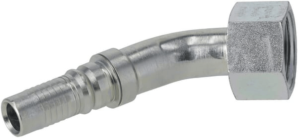 Pièces agricoles - Hydraulique - Raccord à sertir 4SH-DN20-25S-M36x2,0 45° HEX41