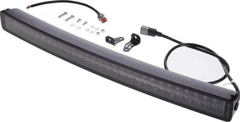 Pièces agricoles - Eclairage - Barre lumineuse de travail LED, 300W, 25200lm, rectangulaire, 12/24V, blanc/orange, 814,9x70x78,6mm prise Deutsch, Combo, courb