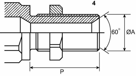Pièces agricoles - Hydraulique - Coupleurs, 1"-M36x2 25S femelle CPV