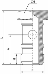 Pièces agricoles - Pièce pneumatique - Boulon creux sple + joint tor.
