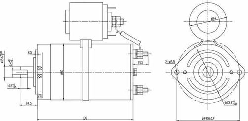 Pièces agricoles - Hydraulique - Moteur MPP DC 12DC 800W
