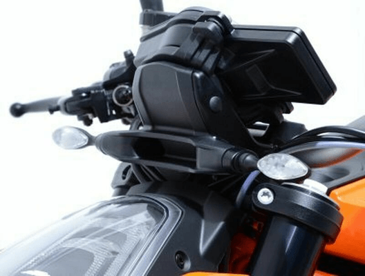 Pièces Quad & Motos - Equipement véhicule - Adaptateurs de clignotants avant R&G RACING noir KTM 790/1290