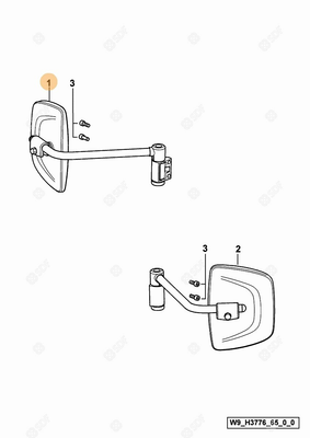 Pièces agricoles - Cabine et structure - RETROVISEUR