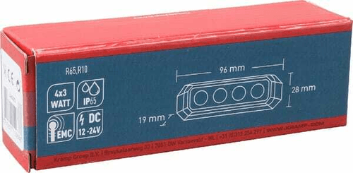 Pièces agricoles - Eclairage - Avertisseur flash LED orange 4x3W 12/24V
