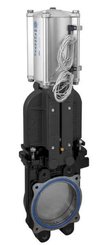 Pièces agricoles - Hydraulique - Vanne à guillotine 4" GLADIO pneumatique avec capteurs