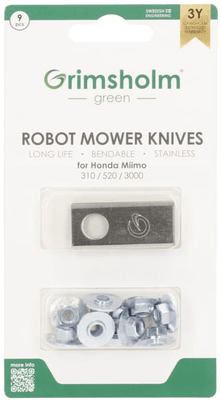 Pièces agricoles - Jardin et forêt pièce adaptable - Lame robot Honda Miimo x 9pcs
