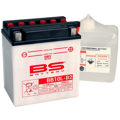Pièces Quad & Motos - Electrique - Batterie BS BATTERY Haute-performance avec pack acide - BB10L-B2