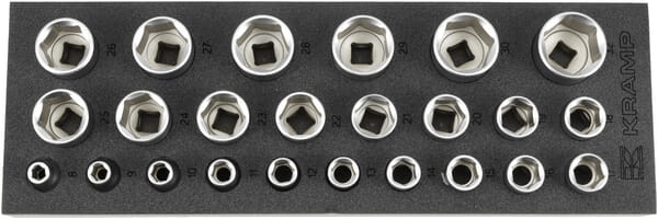 Outils - Outils divers - Jeu de douilles 1/2" 24 pièces