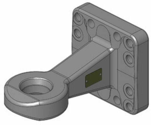 Pièces agricoles - Tracteur pièce adaptable - Oeillet de remorquage diamètre 62mm 160x160 Challenger
