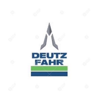 Pièces agricoles - Merchandising - Flag White + DF Logo 150x350 cm